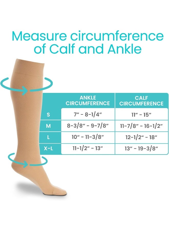 VIVE Vive TruCompress Compression Stockings V2 Medium Beige - Image 2
