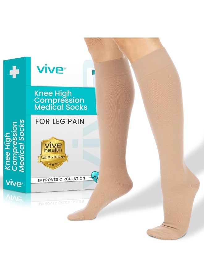 VIVE Vive TruCompress Compression Stockings V2 Medium Beige - Image 1