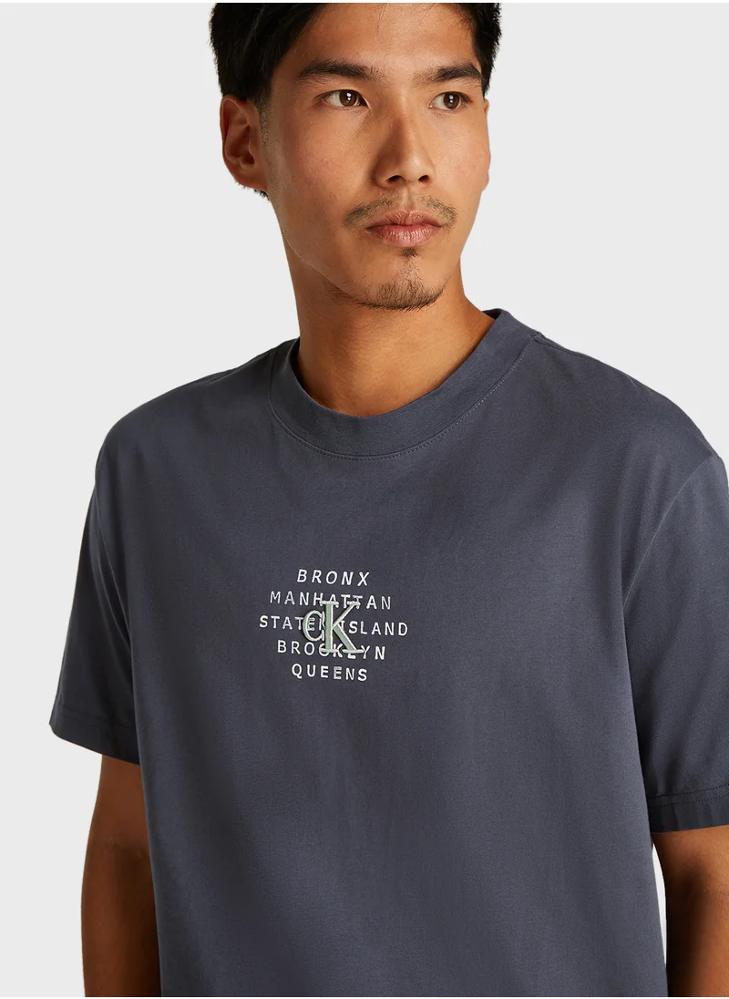 كالفن كلاين جينز NYC STAMP GRAPHIC TEE