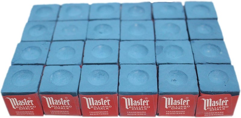 Made in the USA - 2 Boxes of Chalk - 24 Pieces for Pool Cues and Billiards Sticks Tips