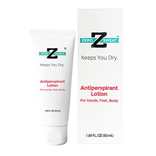 ZeroSweat Antiperspirant 20 Deodorant Lotion  Clinical Strength Hyperhidrosis Treatment  Reduces Face and Body Sweating