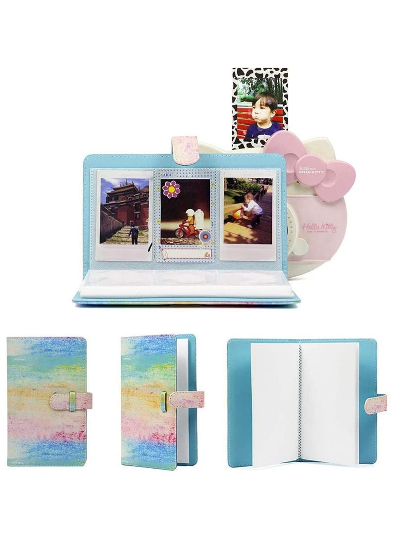 CMGTYYD Colorful Wallet PU Leather Photo Album Compatible for Fujifilm Instax Mini 11 9 8 90 8+ 26 7s Instant Camera Film, for Polaroid Snap Zip Z2300 PIC-300 Film (Rainbow) - Image 4