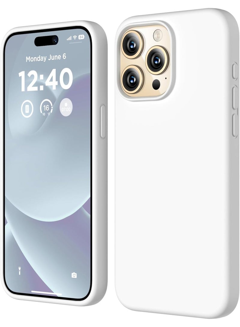 iPhone 15 Pro Case Cover Liquid Silicone Silky-Soft Touch Full-Body Protective Case with Microfiber Lining Cover For iPhone 15 Pro 6.1-inch - Image 1