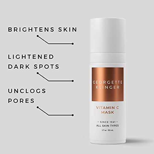 Georgette Klinger Vitamin C Mask - Nutrient-Rich Skin Brightening Treatment, Draws Out Impurities, Unclogs Pores, Fights UV Damage, Smooths and Firms for Radiant, Even-Toned Complexion - 1.7 oz - Image 4