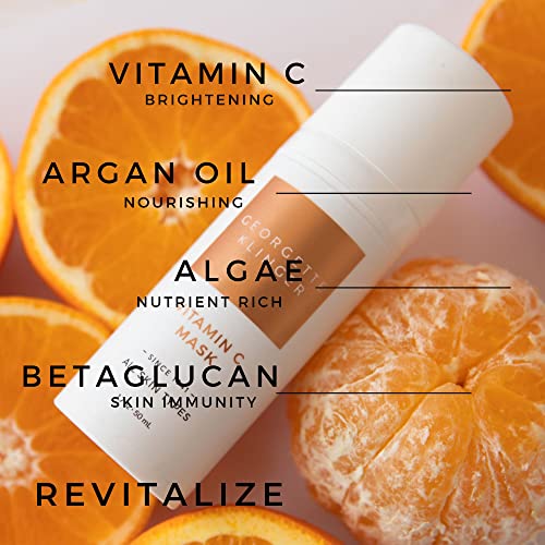 Georgette Klinger Vitamin C Mask - Nutrient-Rich Skin Brightening Treatment, Draws Out Impurities, Unclogs Pores, Fights UV Damage, Smooths and Firms for Radiant, Even-Toned Complexion - 1.7 oz - Image 5