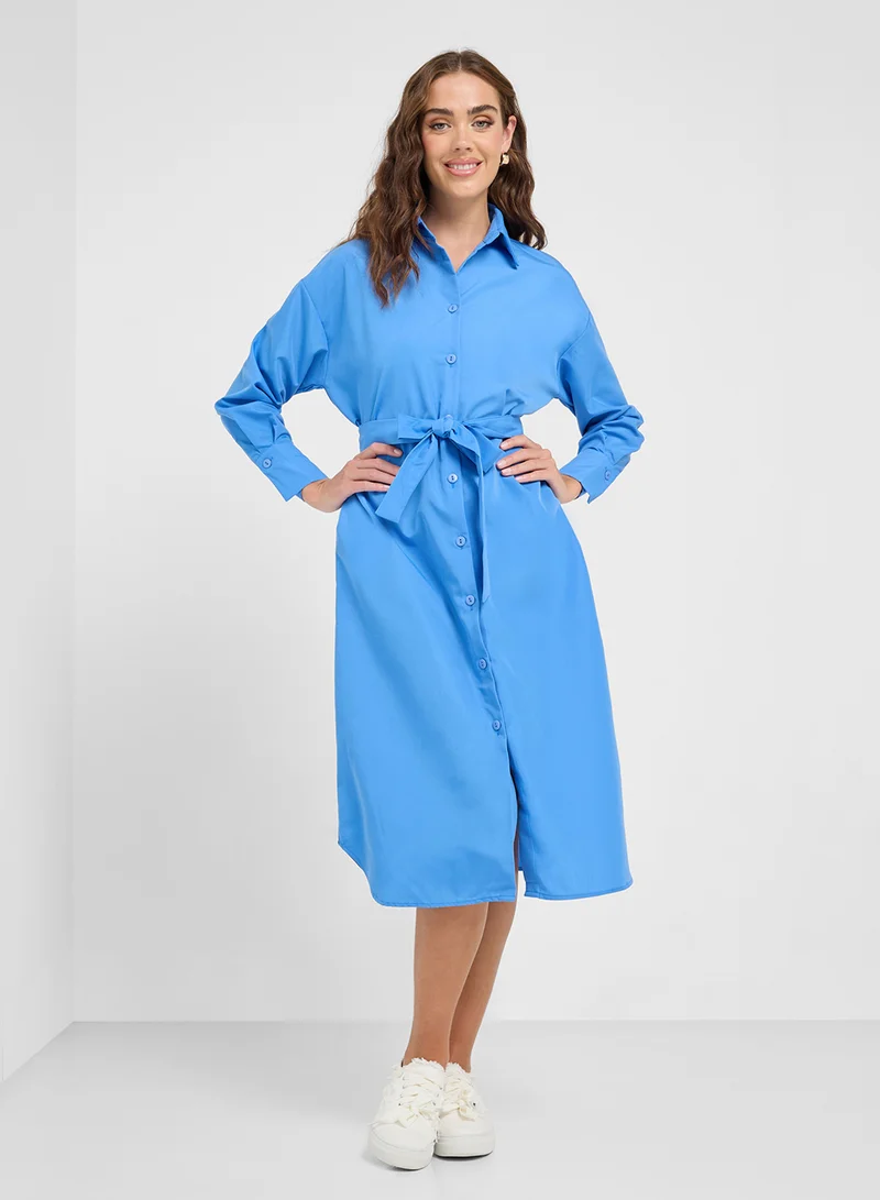 Ginger Belted Shirtwaist Dress