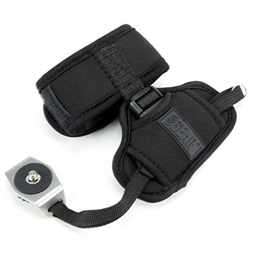 USA GEAR DualGRIP Professional Grip Camera Wrist Hand Strap with Neoprene Design and Metal Plate - Compatible with Canon, Fujifilm, Nikon, Sony, and more DSLR, Mirrorless, Point & Shoot Camera (Black) - Image 4