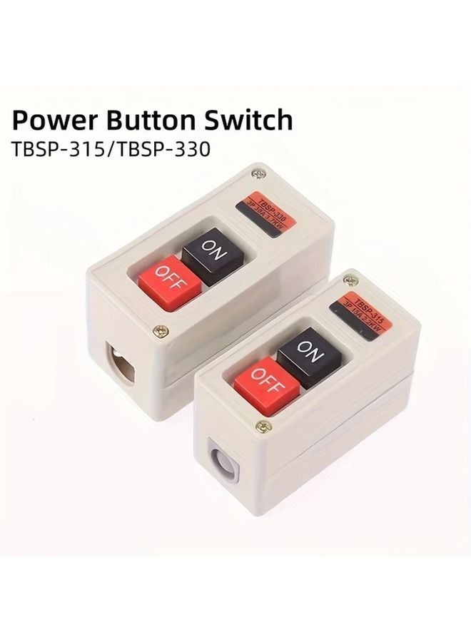 TBSP 315 زر تشغيل محرك ثلاثي الطور مع زر إيقاف طوارئ 85 فولت إلى 265 فولت جهد واسع - Image 2