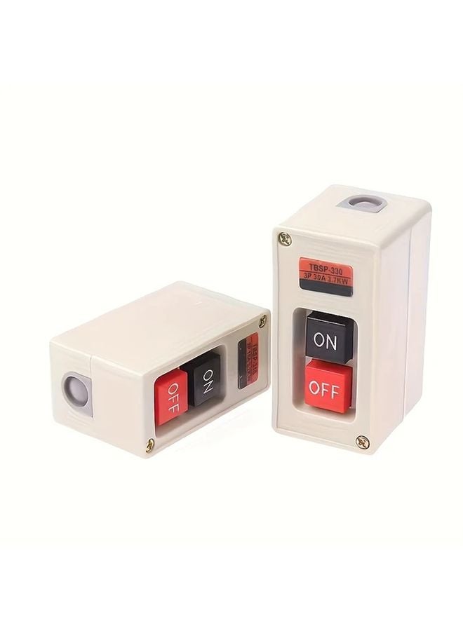 TBSP 315 زر تشغيل محرك ثلاثي الطور مع زر إيقاف طوارئ 85 فولت إلى 265 فولت جهد واسع - Image 3