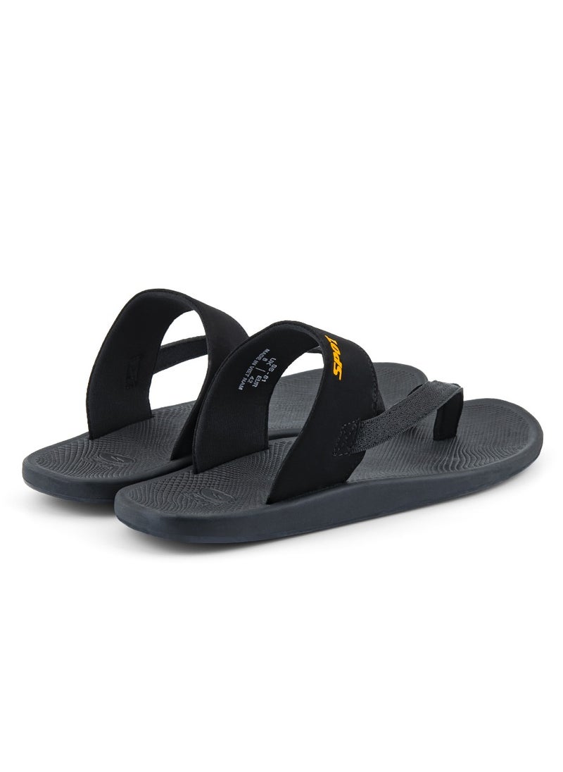 SPOT Men's Slippers Stylish Design Light Weight Slippers SS-81 Black