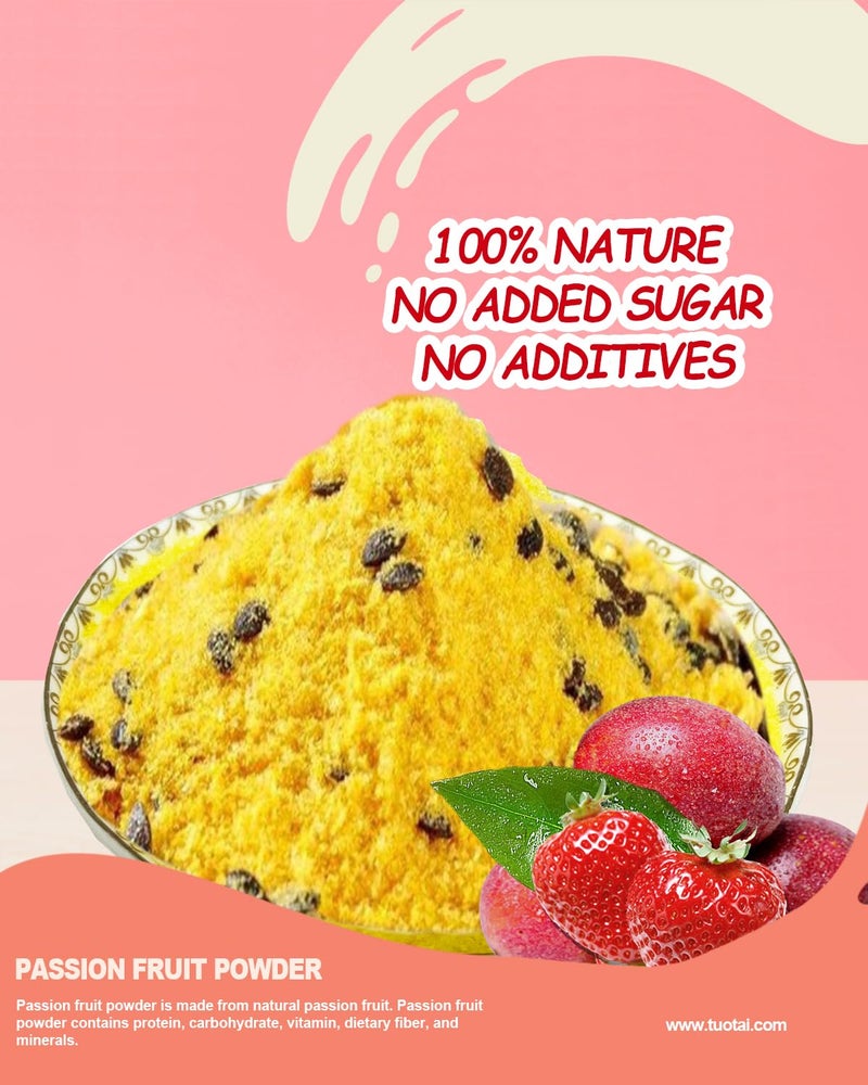 TUOTAI Freeze Dried Passion Fruit Powder, 4 Ounces, Passion Fruit Powder for Cake, Drinks and Baking Food - Image 4