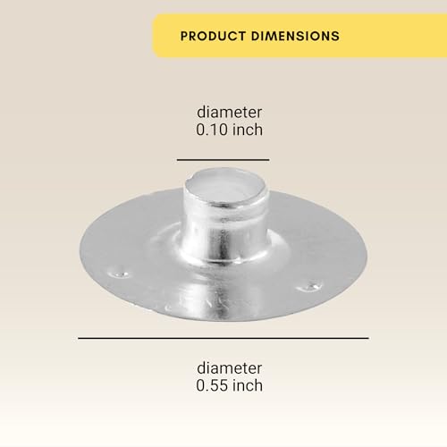 Kare Kind 400 pcs Candle Wick Tabs - Metal Candle Wick Sustainer Tabs - Kare & Kind® retail packaging (14 mm, Silver) - Image 5