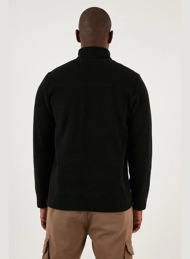 Buratti  Buratti Slim Fit Half Zipper Soft Textured Winter Polar Fleece Men's POLAR 59060011 for Men | Best Price UAE