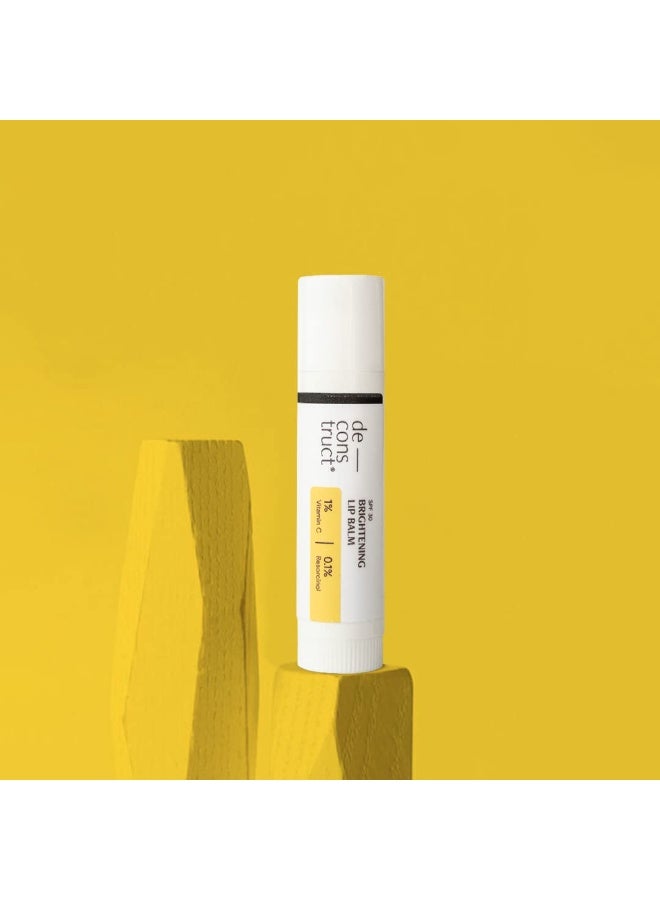 Deconstruct Brightening Lip Balm with SPF 30 | Vitamin C & Resorcinol | Moisturizes & Brightens Pigmented Lips | Murumuru Butter for Dry Lips | Lip Balm for Men & Women| 4g - Image 2