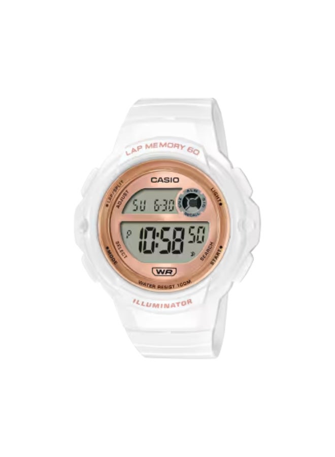 Women's Resin Digital Watch LWS-1200H-7A2VDF - 40.5 mm