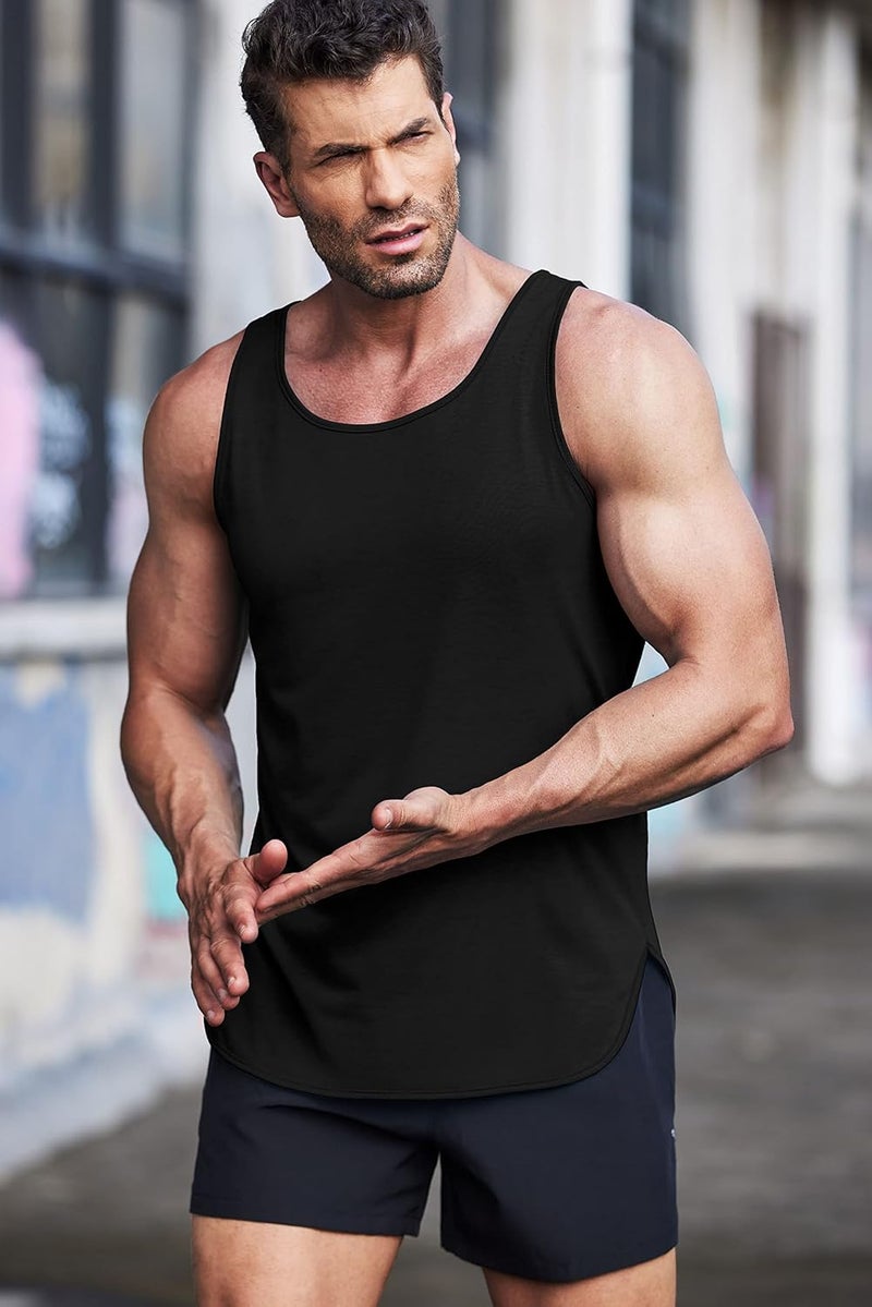 COOFANDY Men's 3 Pack Quick Dry Workout Tank Top Gym Muscle Tee Fitness Bodybuilding Sleeveless T Shirt - Image 4