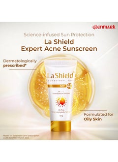La Shield La Shield SPF 40 PA+++ Mineral Sunscreen Gel | Superior Matte Finish | Oil-free | Lightweight | No white cast | For Acne Prone, Oily or sensitive skin |Dermatologist Prescribed | 50g  - Image 2