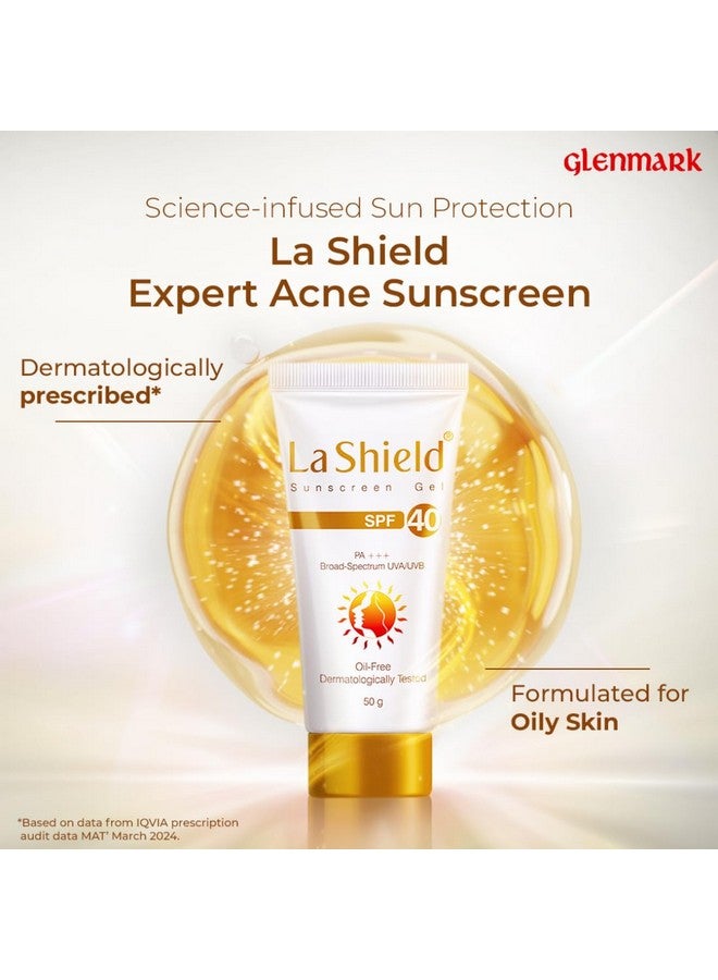 La Shield La Shield SPF 40 PA+++ Mineral Sunscreen Gel | Superior Matte Finish | Oil-free | Lightweight | No white cast | For Acne Prone, Oily or sensitive skin |Dermatologist Prescribed | 50g - Image 2