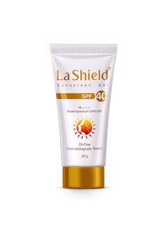 La Shield La Shield SPF 40 PA+++ Mineral Sunscreen Gel | Superior Matte Finish | Oil-free | Lightweight | No white cast | For Acne Prone, Oily or sensitive skin |Dermatologist Prescribed | 50g  - Image 1