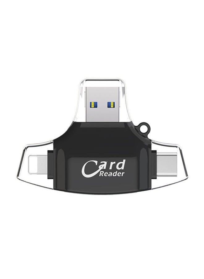 NIBEMINENT 4-In-1 OTG Card Reader ZB678901 Silver  - Image 1