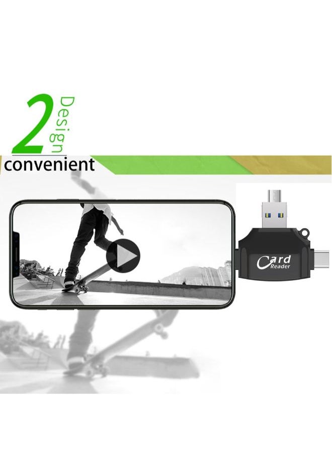 NIBEMINENT 4-In-1 OTG Card Reader ZB678901 Silver  - Image 5