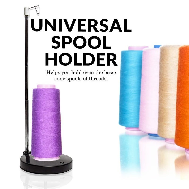 Embroidex Adjustable Single Thread Spool Holder – Stand alone Embroidery, Sewing or Quilting Thread Holder or Stand – Ensures Smoother Feed = Heavy Plastic Base - Image 5