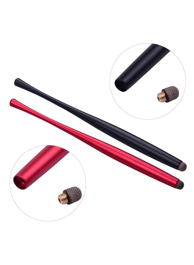 NIBEMINENT 4-Piece Capacitive Stylus Pen Red/Black - Image 3