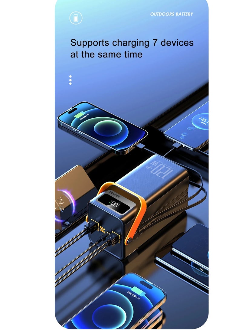 yeamuds 30000mAh Portable Power Bank 120W Fast Charging Power Station Emergency Power Bank LED Charger for Home Camping Phone - Image 4