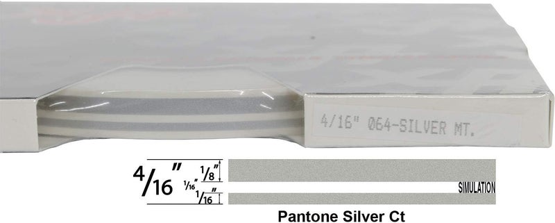 UNIVERSAL TFX 0004064 - Auto Customizing Dual Pinstripe - 4/16" x 150' (1/8” Stripe, 1/16" Gap, Then 1/16” Stripe) - 064-Silver Metallic - Image 2