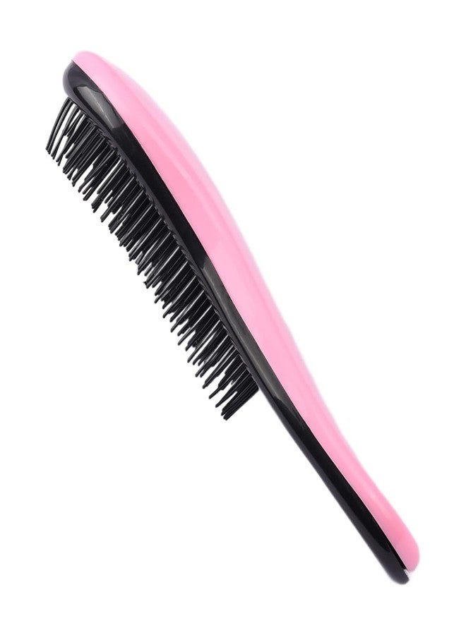 AHS 3D Hair Extension Comb Brush for Men & Women | Anti-Static Detangling Brush for All Hair Types | Soft Scalp Massage Comb for Curly, Straight, Wet & Dry Hair Styling (Pink) - Image 1