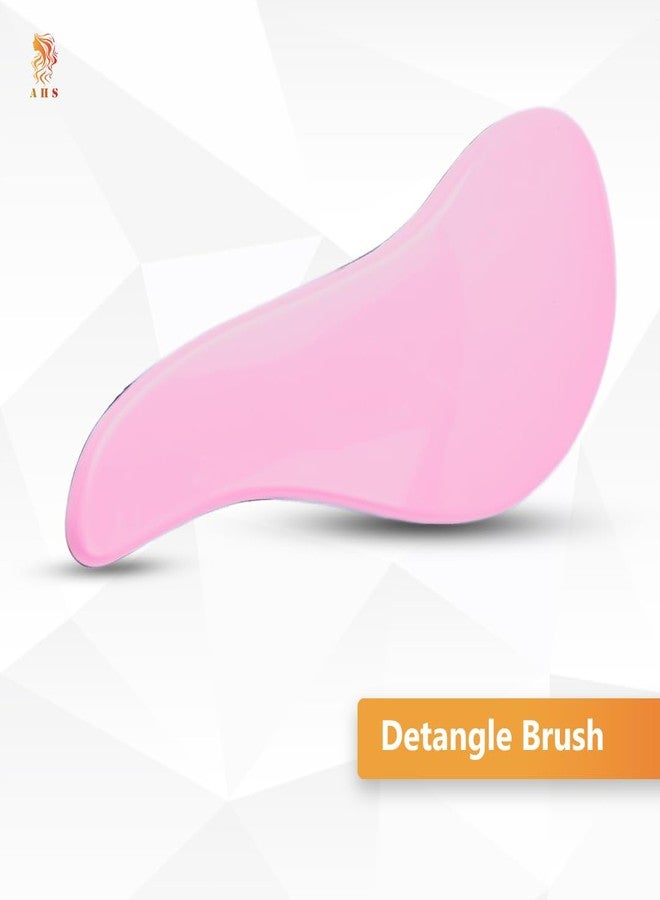 AHS 3D Hair Extension Comb Brush for Men & Women | Anti-Static Detangling Brush for All Hair Types | Soft Scalp Massage Comb for Curly, Straight, Wet & Dry Hair Styling (Pink) - Image 3