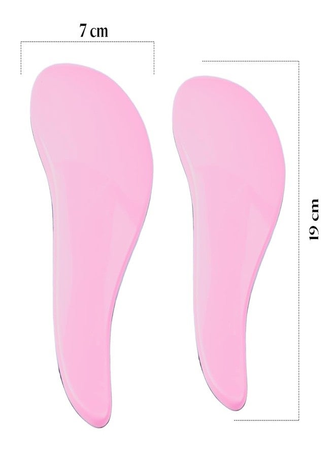 AHS 3D Hair Extension Comb Brush for Men & Women | Anti-Static Detangling Brush for All Hair Types | Soft Scalp Massage Comb for Curly, Straight, Wet & Dry Hair Styling (Pink) - Image 2