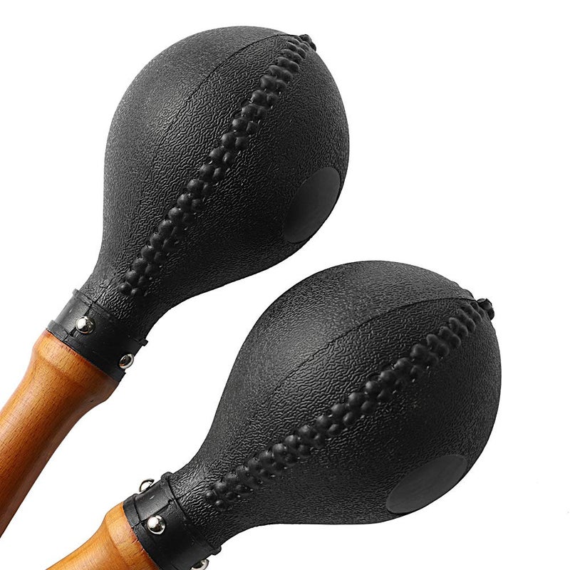 Musfunny Percussion Maracas Pair of Shakers Rattles Sand Hammer Percussion Instrument with ABS Plastic Shells and Wooden Handles for Live Performances and Recording Sessions - Image 4