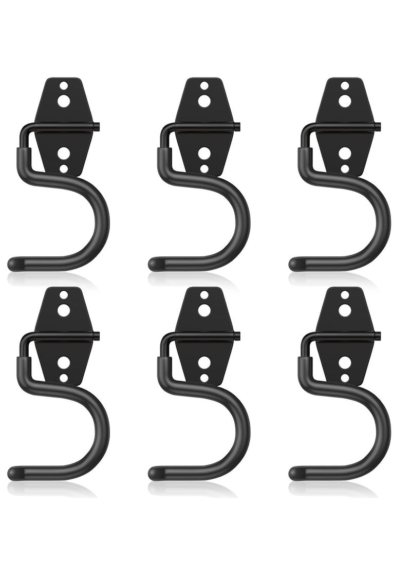 Bukela - 6 Pack Metal Garage Hooks, Heavy Duty S Hooks Tool Hangers for Garage Wall, Shed, Garden Storage Organizer - Image 1