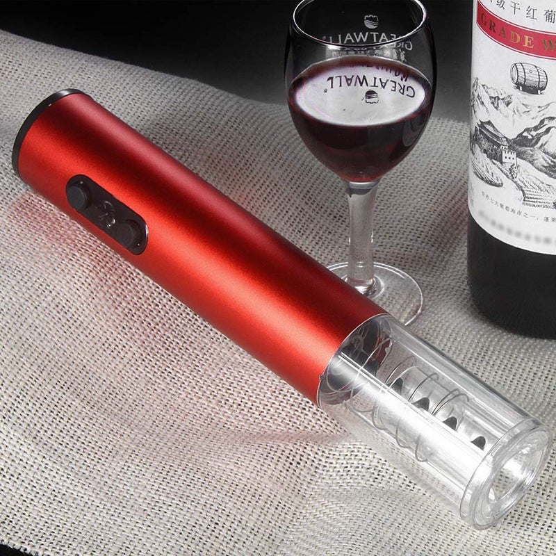FEELING MALL FEELING MALL Electric Wine Opener Set Automatic Wine Bottle Opener LED Light Reusable Corkscrew Gift Set with Foil Cutter for Kitchen Bar Restaurant  - Image 1
