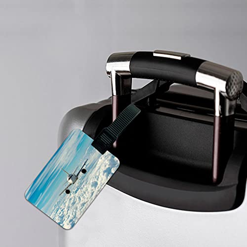 Ultra 3D Lenticular Luggage/Bag/Travel ID Label Tags for Suitcase & School Bags | Set of 2 | Flying Airplane Animation Theme - Image 3