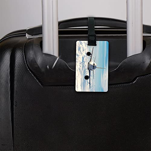 Ultra 3D Lenticular Luggage/Bag/Travel ID Label Tags for Suitcase & School Bags | Set of 2 | Flying Airplane Animation Theme - Image 4
