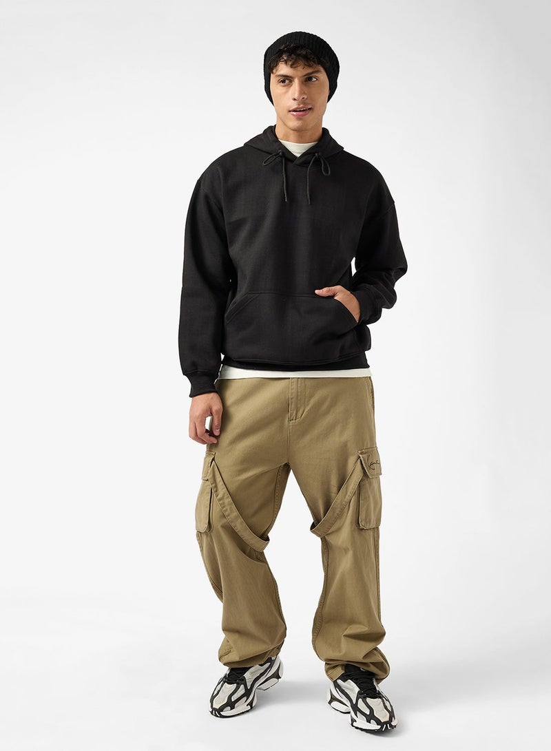 سفنتي فايف هودي واسع بظهر مطبوع - Image 4