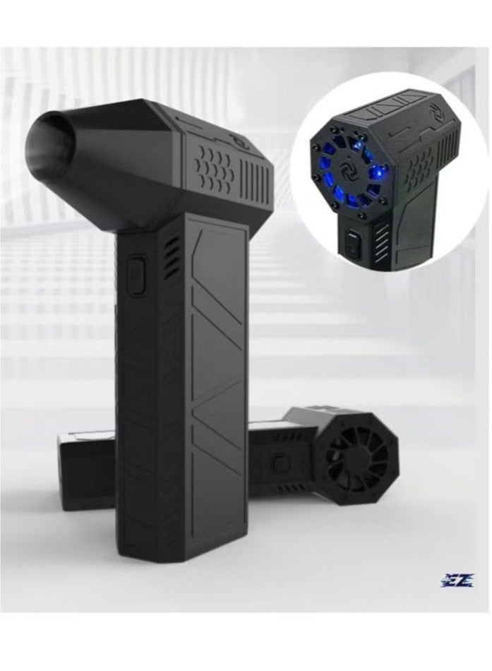 ELTRAZONE Electric Air Blower Gun & Small Hand Fan with Turbo Blades | Super Power Air Duster, 130,000 RPM Wind Speed, 52m/s | Portable Mini Jet Fan for Cleaning, Drying, and Cooling - Image 2