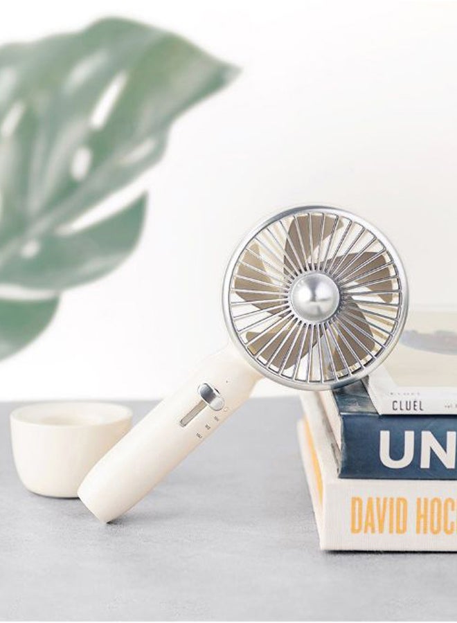 Xiaomi 2-In-1 Mini Retro Desk Portable Fan With USB Cable PAA1036Wzxc Silver/White - Image 2