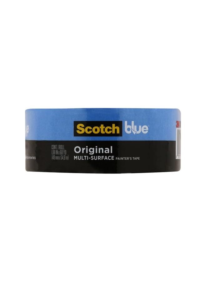Scotch  Scotch Blue Premium Masking Tape 48mm x 54.8m, 1 roll/pack | Blue color | Masking and Protection | High adhesion | Multi-Surface | For walls, ceiling, metal, wood | Easy to Remove with no residue  - Image 2