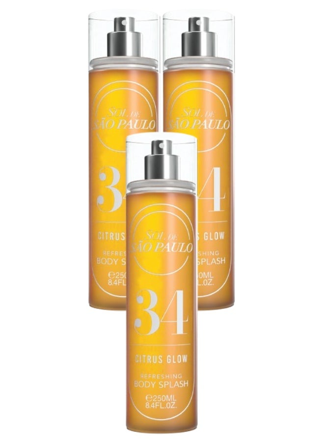 اس او ال 3 قطع معطر جسم 34 برائحة الحمضيات 250 مل - Image 1