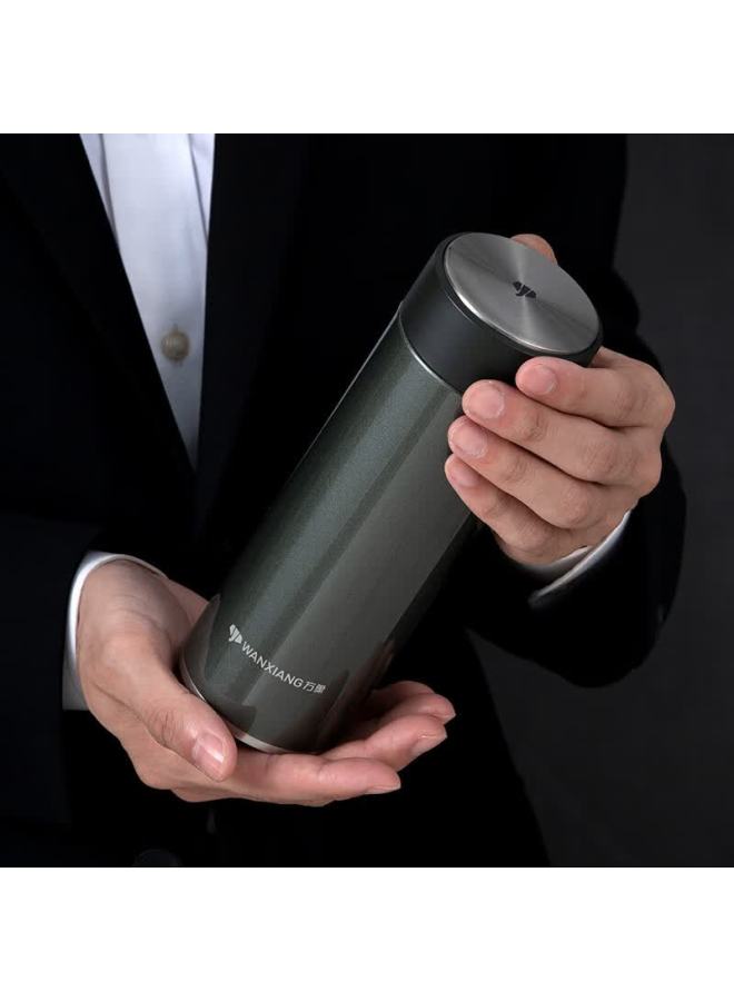 Wanxiang 550ml Olive Green Insulated Thermos H93s Portable Sports Tea Cup For Students And Couples Direct Drinking Home Office Brewing Cup