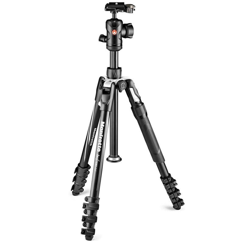 Manfrotto MKBFRLA4BBHM Befree Advanced 2N1 Travel Tripod with Monopod Lever Lock Tripod Bag Plate and Ball Head Included for Canon Nikon Sony DSLR CSC Mirrorless Up to 9kg Aluminium