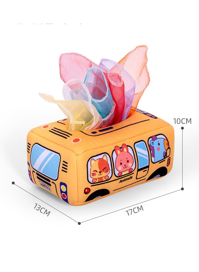 Meetion Baby Box Toy Magic Montessori Sensory Plush Toys for Babies 6-12 Months random design - Image 4