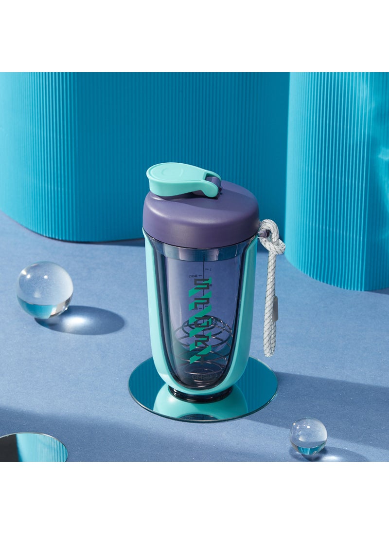 Generic - Tritan Shaker Fitness Bottle 750ml Large Capacity Scale590ml green PC 590ml green PC - Image 1
