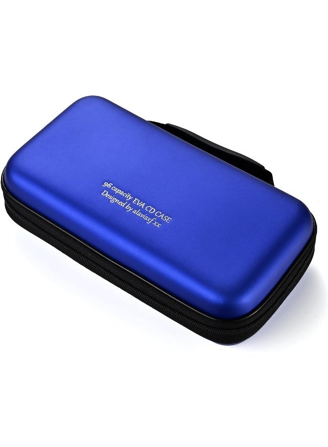 LIOVODE LIOVODE DVD Case, 96 Capacity EVA CD Case Holder Storage Organizer Portable Protective DVD Wallet Holder for Car  - Image 1