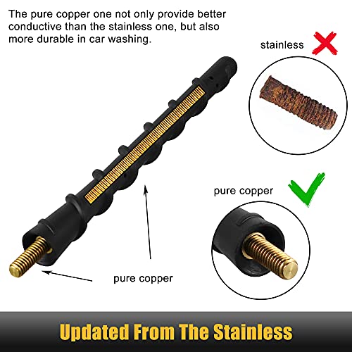 KSaAuto Antenna Compatible with Ford F150 2009-2025, 8 Inch F-150 Truck Accessories Ford Pickup Truck Radio Short Antenna Replacement 2017-2025 F-250 F-350 Bronco - Image 5