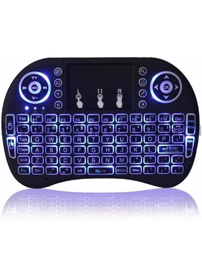 Neo Classic I8 3 colors Backlight Mini Wireless Keyboard English Mouse Remote Touchpad For Android TV Box - Image 2