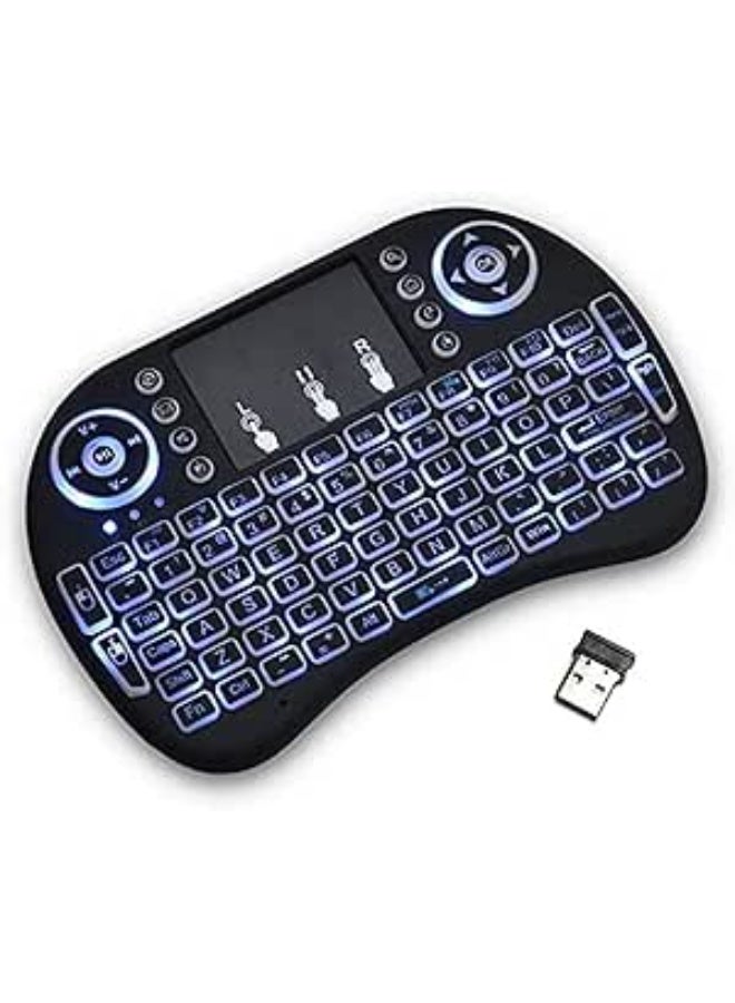 Neo Classic I8 3 colors Backlight Mini Wireless Keyboard English Mouse Remote Touchpad For Android TV Box - Image 1